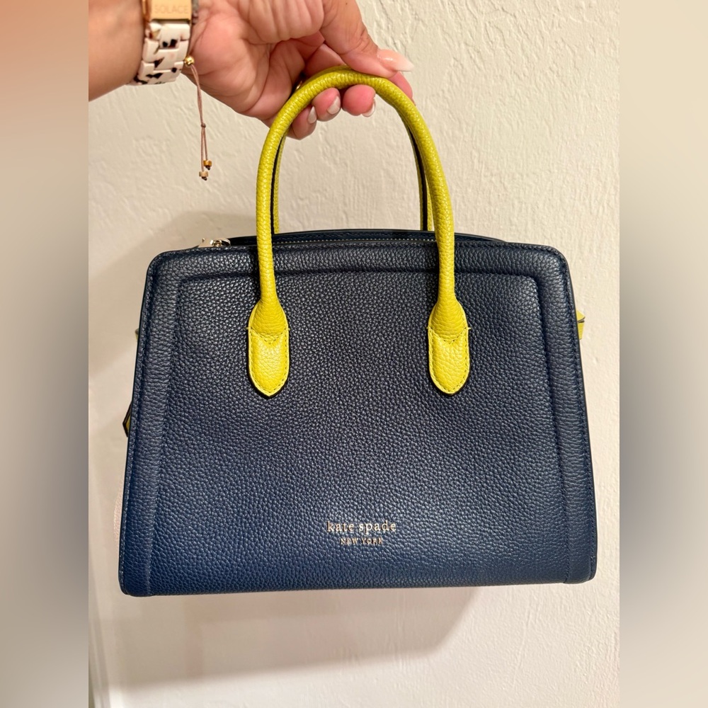 Kate Spade Leather Satchel Medium Crossbody Bag